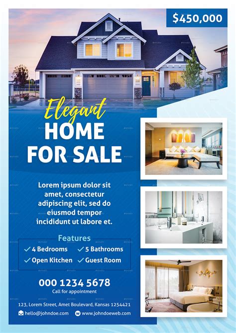 Home for Sale Flyer Unique for Sale Real Estate Flyer Template | Sale flyer, Flyer template, Flyer